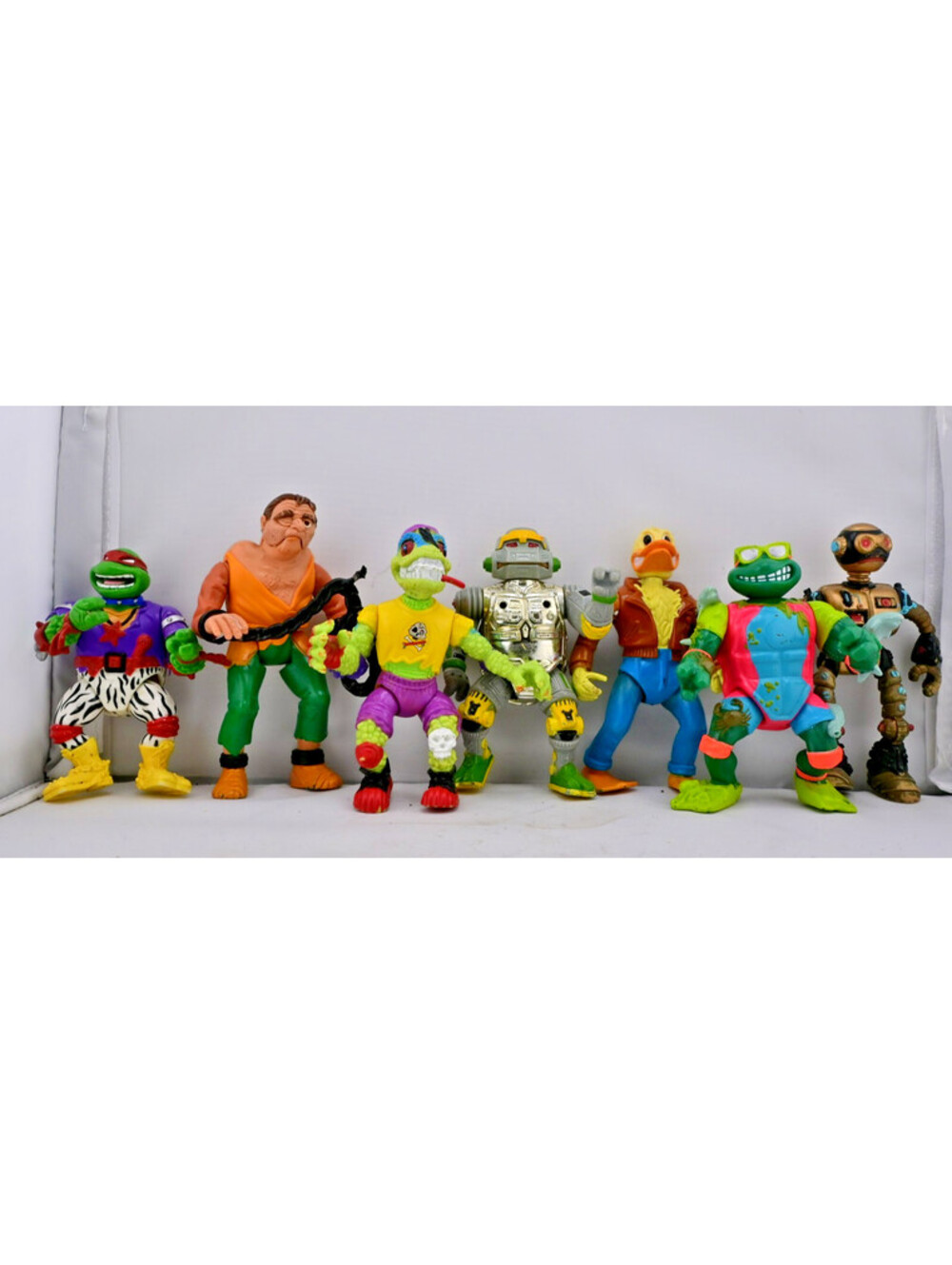 Vintage TMNT Teenage Mutant Ninja Turtles Lot of 7 80s and 90s Action Figures